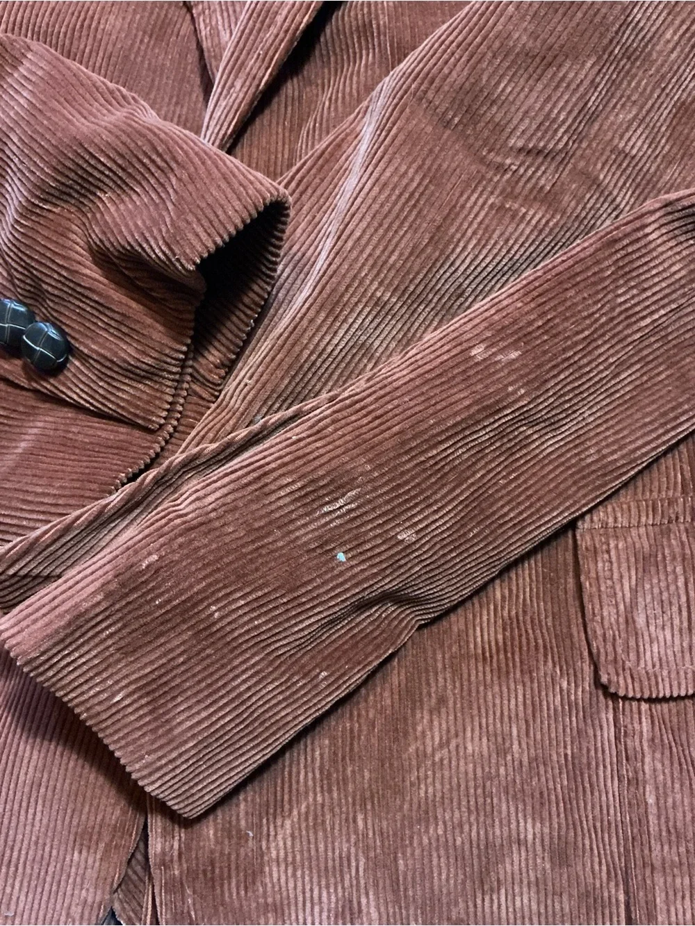 Vintage Sears The Corduroy Collection Burnt Orange Sportscoat Blazer Jacket